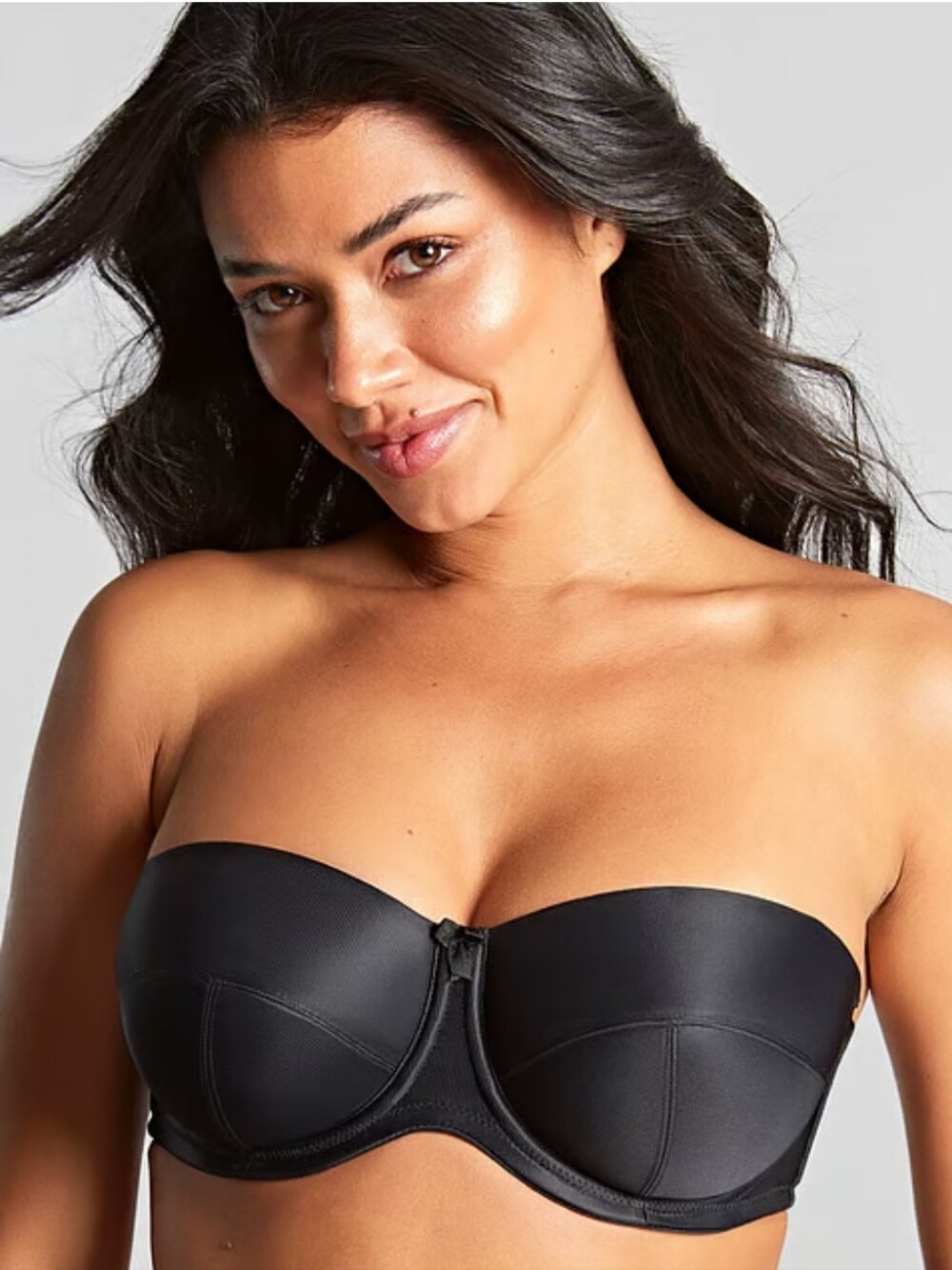 Panache Evie Convertible Strapless Bra Black Underwire 32G NWT